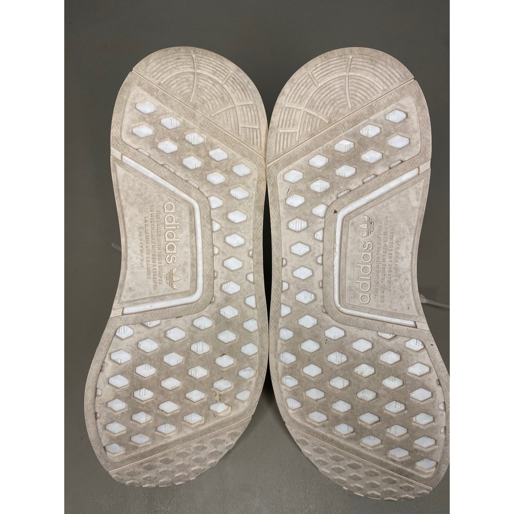 Adidas NMD_R1 V2 Women 7 Wonder White Sand Cream Sneakers Running Shoes - Picture 12 of 13